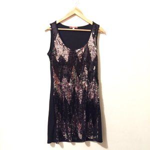 Julie's Closet Sequins Black & Silver Dress